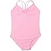 Ephex Girls Kid's Double Strappy Loop Back Camisole Leotard