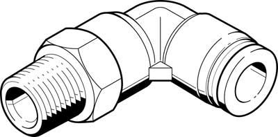 Festo 533293 Model QBL-1/8-5/16-U Push-In L-Fitting (Pack of 10)