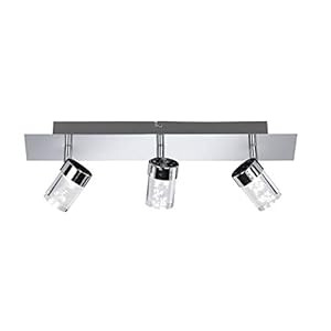 Wofi Plafondbalk, 3-vlam, serie: Maar, chroom