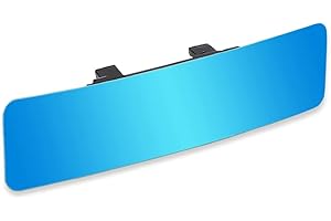 SkycropHD Anti Glare Rear View Mirror Frameless Car Interior Rearview Mirror Panoramic Wide Angle to Eliminate Blind Spots – 