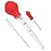 OMorc Turkey Baster 4-Piece Set with Barbecue Basting Brush, Meat Marinade Injector Needle & Cleaning Brush, Perfect for Basting and Marinating Turkey, Beef, Pork, Fish