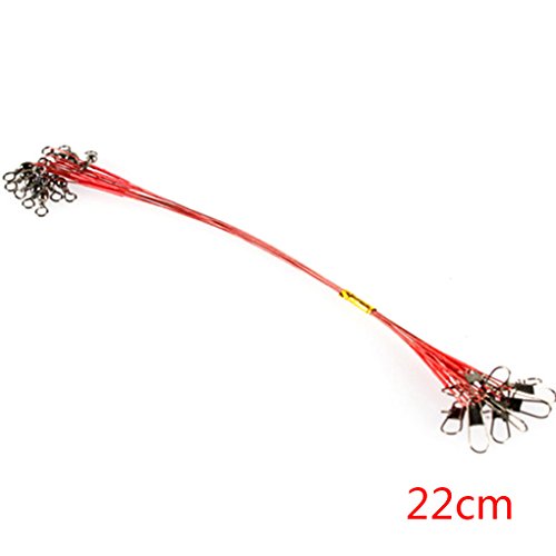 Yihaifu 10pcs Angeln Stahlvorfächer Edelstahl Geflochtene Trace Spinning Führer Rigs Stahldraht Angelschnur – Bild 4