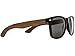 GOWOOD Wood Sunglasses Mens & Women | Premium Polarized Walnut Wood Temples & Black Acetate Frame | Sunglasses UV400 Lenses | Women & Mens Sunglasses UV Protection | CE Marked (black)
