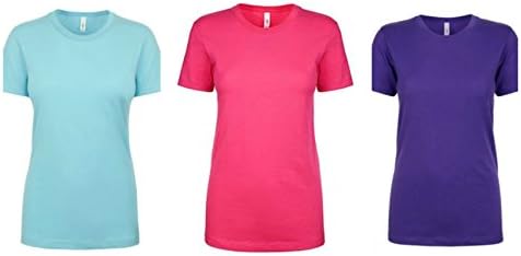 Next Level Apparel Ideal Crew - Bundle 1510 (S-XL, Purple Rush/ Rasberry/ Cancun)