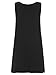 Romwe Women's Tank Dress Sleeveless Summer Loose Casual Swing T-Shirt Dresses Black S