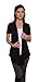 Free to Live Women's Short Sleeve Light Weight Open Front Cardigan (XL, Black)