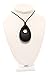 Silicone Teething Necklace, Black Teardrop, BPA, Lead, & Dioxin Free