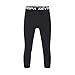 Devoropa Youth Boys Compression Pants 3/4 Length Sports Tights Leggings Soccer Basketball Base Layer
