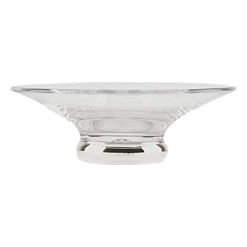 New - Silver & Crystal - Bowl with Bubble Base - 21.5 cm - Boxed