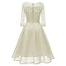 Yihaojia Women Dress Dress For Women Lace 3/4 A-Line Wing Cocktail Dress