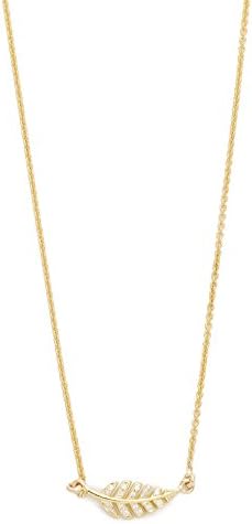 Jennifer Meyer Jewelry Diamond Mini Leaf Necklace