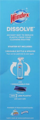 WINDEX DISSOLVE PODS STARTER KIT 1+1 0.28 FLOZ