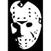 Keen Jason Voorhees Mask Friday The 13th Vinyl Decal Sticker|Walls Cars Trucks Vans Laptops|White|5.5 in Tall|KCD719