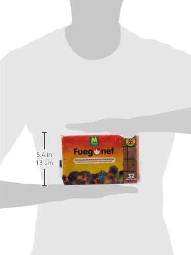 Massó Fuegonet Eco-Friendly Lighter Tablets for BBQs and Fireplaces 1 Pack of 32 Tablets, brown, 18.2x3x12 cm - Image 5