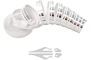 ZATOOTO Pinstripe Tape for Cars - DIY Vinyl Chrome Pin Striping Decals, 385×0.47 inches Auto Waterproof Pin Stripe Tape Emblems Trim, Universal for Automotive Musical Instrument Home Door etc