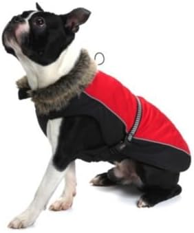 Dog Gone Smart Aspen Parka Scarlet Dog Jacket, 10-Inch
