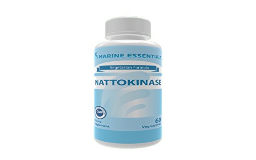 Nattokinase 100mg Dietary Supplement by Marine Essentials (60 Veg Capsules)