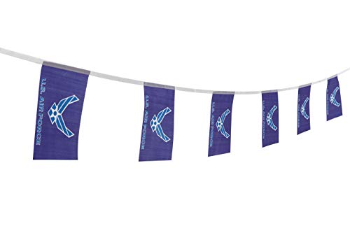 TSMD 100 Feet US Air Force Wings Flag Small Mini United States Military Polyester Flags Banner,Decorations Supplies for Army Party Events Celebration