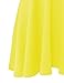 NINEXIS Women's Basic Cap Sleeve Pleated A-line Dress with Scopp Neck and Back S-3XL