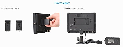 Bestview S7 7" On-Camera Field Monitor 1920x1200 DSLR Video Assist + AC Power Supply + NP-F Battery + Battery Charger + AA Battery Pack Case for Canon Nikon Sony HDMI Input - Thumbnail 6