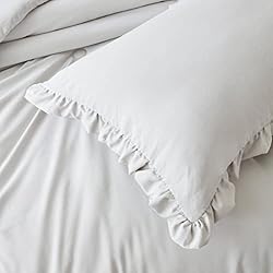 Chezmoi Collection Nora 3-Piece Ruffled Edge Trim