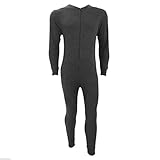 New Mens Thermal Onesie All In One Underwear Zip-up