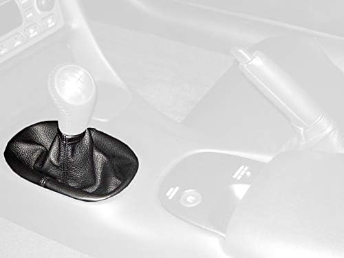 RedlineGoods gear gaiter (gaitor) - C6 gearer compatible with Chevrolet Corvette C5 1997-2004 Tan/Black thread