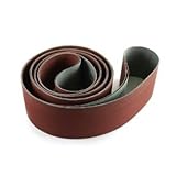 Red Label Abrasives 2 X 48 Inch 400 Grit Flexible Aluminum Oxide Multipurpose Sanding Belts, 6 Pack