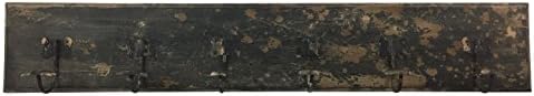 AVIGNON Rustic Hook Rail Coat Rack 39 inches wide and 7 inches high