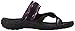 Skechers Women's Reggae Brush Strokes Flip Flop, Black/Purple, 8 M US