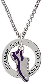Running Shoe - Jeremiah 29:11 Affirmation Ring Necklace