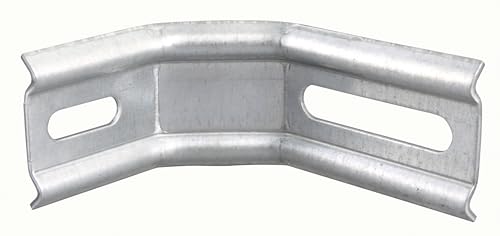 Alberts 832421 Verstellwinkel | zweimal 45°-Winkel, gepraegt, mit Langloch | sendzimirverzinkt | 50 x 30 x 120 mm | 36er Set