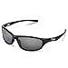 Duduma Polarized Sport Sunglasses for Baseball Fishing Golf Running Cycling Fashion Sunglasses Men Women Tr650 (650black matte frame, Black lens)