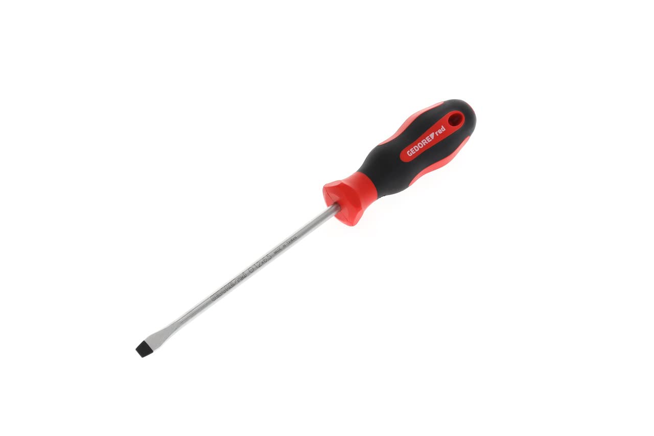 GEDORE Screwdriver slotted, Screwdriver, 2-component handle, length 260 mm, Tool, R38106529, Steel