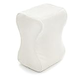 Milliard Leg and Knee Pillow Contour Memory Foam with Ultra Soft Velour Washable Cover; Orthopedic Separator for Sciatica, Pregnancy, Leg and Hip Pain Relief