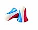 Howard Leight by Honeywell Super Leight USA Disposable Foam Shooting Earplugs, 10-Pairs (R-01891),Red/White/Blue