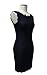 Berydress Women's Midi Dress Slimming Full Lace Party Cocktail Dress (US14, Navy)