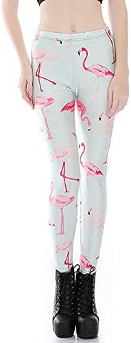 Huixin Women's Pants Printed Leggings Funky Stretchy Pants Clothing Tights Pencil Elastic Waist Stretch Sweatpants