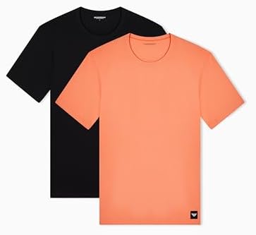 T-shirt girocollo da uomo Essential LOGOLABEL, confezione da 2, nera, L