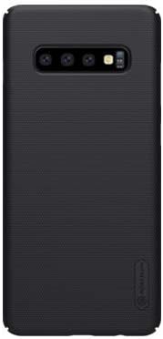 Nillkin India Super Frosted Shield Hard Back Cover with Stand for Samsung Galaxy S10e/S10 Lite (Black)