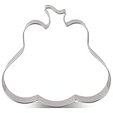 LILIAO Pumpkin Cookie Cutter for Halloween and Thanksgiving Day - 4.1 x 3.8 inches - Stainless Steel