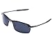Polarized Sunglasses Rectangle Half Frame Resin Lens 400 UV Protection for Men