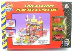 Hammond toys Fire Station Garage Play Set and Car Case