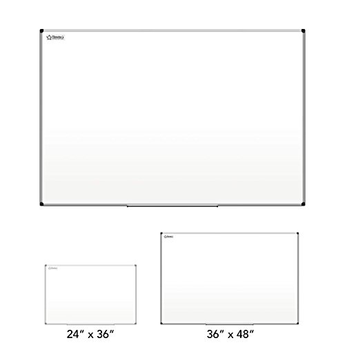 Thornton's Office Supplies Magnetic Dry Erase Whiteboard Presentation Board, Aluminum Frame, 36 inch x 48 inch