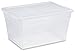 Sterilite 56 Quart Clear Storage Box See-through with White Lid (Pack Of 8)