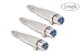 XLR Female to 1/4" Female Adapter, 3 Pin XLR to 6.35mm Socket Audio Connector, TS/TRS Quarter inch to XLR Jack Converter, Metal Construction by Devinal