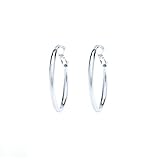 Hoop Earrings, Medium, 24K Gold Over Bronze, Premium Fashion Jewelry, Hypoallergenic, Safe for Most Ears, 1.25 Inches