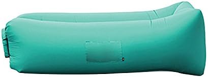 Pro Soccer Group Self-Inflating Air Lounge Hangout Sofa Beach Camping Chair Air Bed Floats on Water No Pump Needed with Side Pockets Built-In Bottle Opener and Matching Backpack Carrying Bag (Aqua)