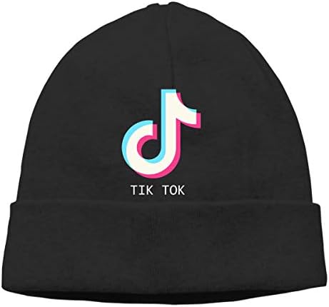 TIK Tok Unisex Winter Hats Beanie Skull Caps Knit Hat Ski Cap Cuff Beanie Hats for Boys Girls
