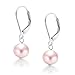 Bling Jewelry Freshwater Cultured Pearl Sterling Silver Leverback Earrings